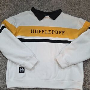HP White Sweatshirt with Black Logo